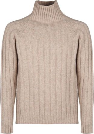 Roberto Collina Dolcevita ML - - Knitwear - Uomo - Beige - L