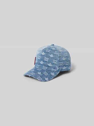Dsquared2 Base Cap in Denim-Optik in Jeansblau, Gr&ouml;&szlig;e 1