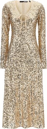 Rotate Net Sequins Midi Dress