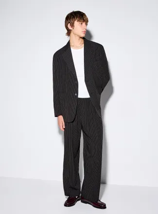 Le 31 Mens Banker-stripe black pant Imported from Seoul