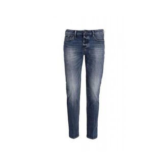 Emporio Armani Heren, Jeans, Blauw, Maat: W36 Denim