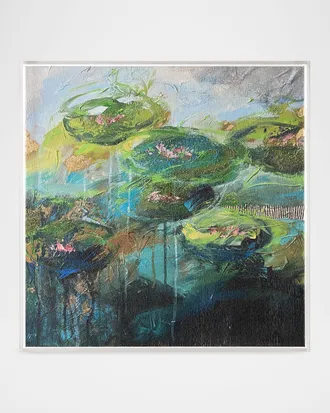 John-Richard Water Lilies Framed Print by Susan Zulauf