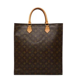Louis Vuitton Brown Pvc Leather Handbag Tote Bag (Pre-Owned)