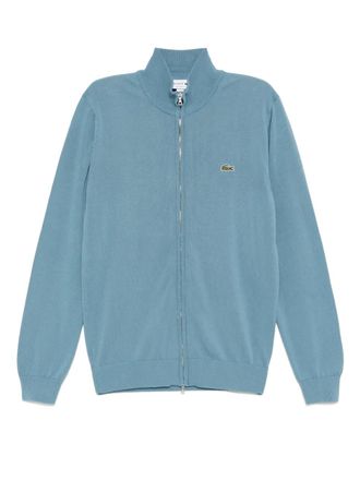 Lacoste zipped roll neck sweater - men - Organic Cotton - 3 - Blue