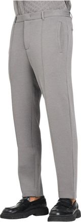A|X Armani Exchange Lichtgrijze Technische Stof Slim Fit Broek - Heren - Straight fit broeken - Grijs - XL - Broeken