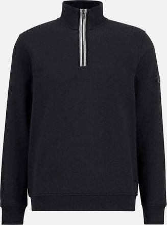 Barbour Mens Barbour International Rufforth Half Zip Sweater BK11 Black - Size: 38