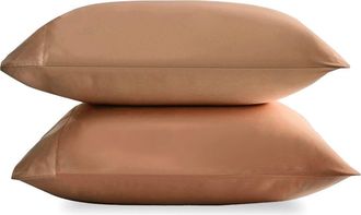 Sijo Set of 2 Sateen Pillowcases in Clay at Nordstrom, Size Standard