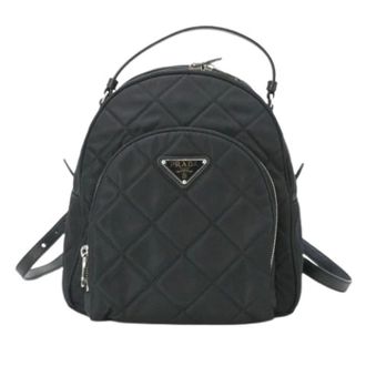 Prada unisex, Pre-owned, Zwart, Maat: ONE Size Nylon