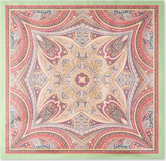 Etro Seidenhalstuch mit geometrischem Blütenprint