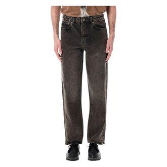 Represent Straight Jeans, male, Gray, Size: W31 R2S Split Denim
