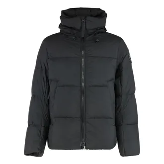 Canada Goose Down Jackets, male, Black, Size: 2XL Crofton Jacket