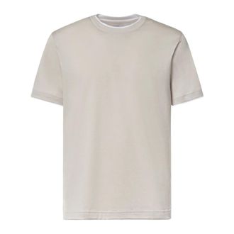 Eleventy T-shirt a maniche corte con girocollo - - Tops - Uomo - Beige - 2XL