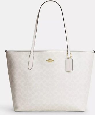 Coach City Tote Bag In Signature Canvas