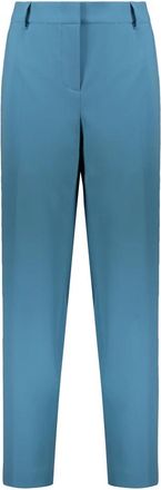 Moschino Elegante Broek - Dames - Vrijetijds broeken - Blauw - XS - Leer - Broeken