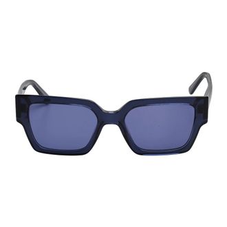 Karl Lagerfeld Rectangular Acetate Sunglasses - female - Karl Lagerfeld - Sunglasses - Blue - ONE SIZE - Accessories