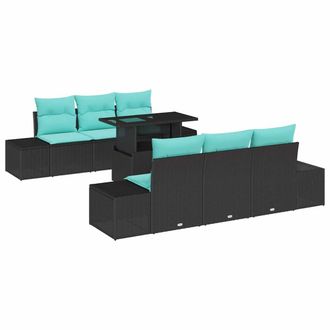 vidaXL Conjunto De Sof&aacute; De Jard&iacute;n 7 Uds. 6-n&uacute;mero De Plazas Vidaxl