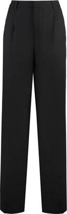 Pantaloni Torino Linnen Viscose Tailored Broek - Dames - Wijde Broeken - Zwart - XL - Linnen - Broeken