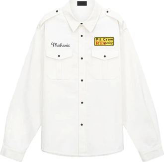 Rta Camicia Lionel con ricamo - Bianco