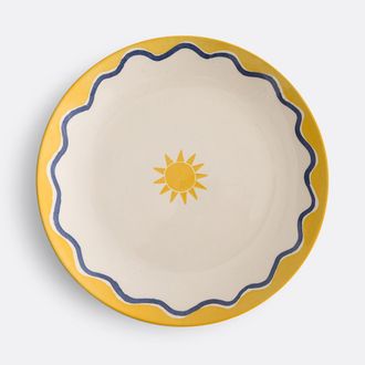 La Redoute Interieurs Set van 4 platte borden in aardewerk met motief, Olympe