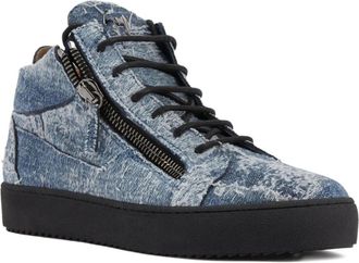 Giuseppe Zanotti Sneakers alte Kriss con zip - Blu