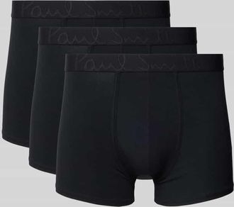 Paul Smith Trunks mit elastischem Label-Bund im 3er-Pack in Black, Gr&ouml;&szlig;e S