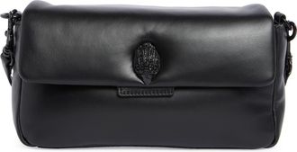 Kurt Geiger Oxford Leather Shoulder Bag in Black at Nordstrom