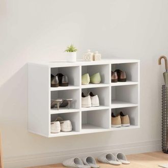 vidaXL Vidaxl - Shoe Cabinet with Shelf White 77.5 x 30 x 51 cm Engineered wood