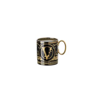 Versace Glass with Handle Baroque, Virtus Gala Black 1933540372915505