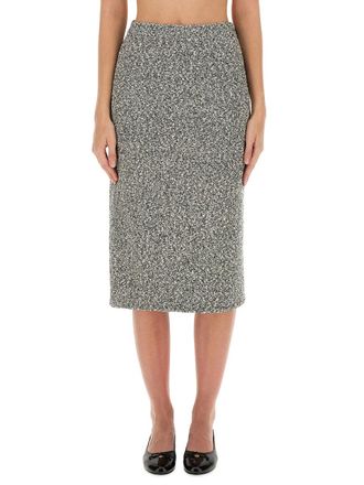 Tory Burch Tweed Skirt - Black