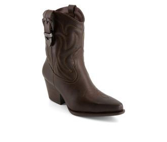 Andrea Womens Italian Western Fashion Boots In Brown