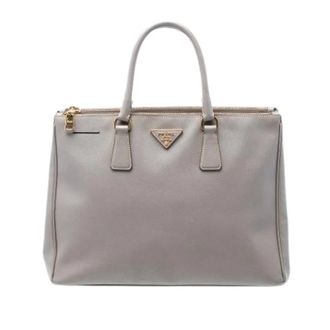 Prada Pre-owned Handbags, female, Gray, Size: ONE SIZE Pre-owned The Galleria Tote