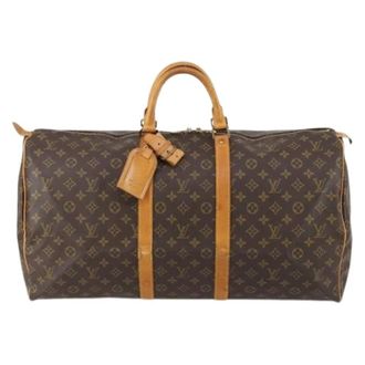 Louis Vuitton Vintage Weekend Bags, unisex, Brown, ONE SIZE, Pre-owned Vintage Canvas Weekend Bag