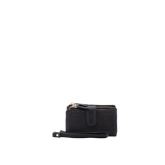 Laura Biagiotti Compact Snap Wallet - Dames - Accessoires - Zwart - Maat: ONE Size Poliester