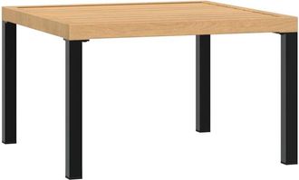 vidaXL Mesa De Centro De Jard&iacute;n Aluminio Negro 65x65x40 Cm Vidaxl