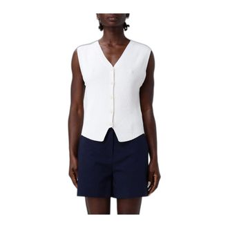 A|X Armani Exchange Chaleco de punto de viscosa Fabiana Filippi - Jackets - Mujer - Beige - L