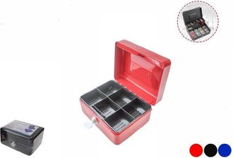 Trade Shop Trade Shop - Cassetta Sicurezza In Metallo Porta Valori Soldi Monete Serratura Chiave 54916