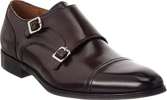 Dune London Saloon Double Monk Leather Loafer