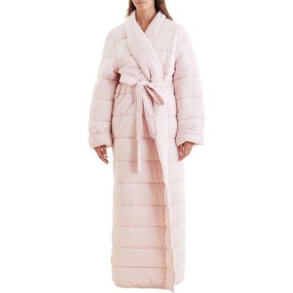 Papinelle Sleepwear Cuddle Puffa Quilted Cotton Robe in Papinelle Pink at Nordstrom Rack, Size X-Small/small