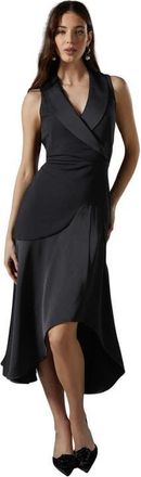 Coast Tux Sleeveless Midi Dress in Black at Nordstrom, Size 10