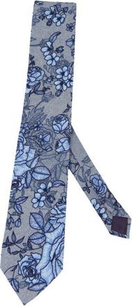 Lords of Harlech Taddeo Merino Wool Tie in Roma Floral Flannel at Nordstrom
