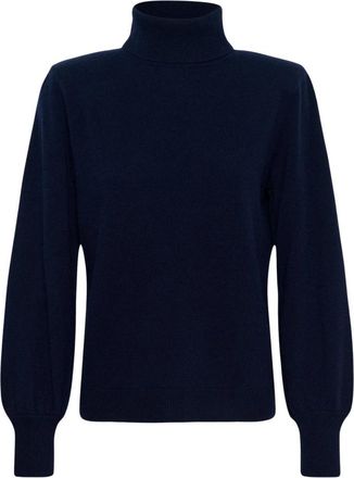 MY ESSENTIAL WARDROBE Gebreide kleding - Dames - Coltruien - Blauw - M - Truien & Vesten