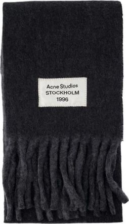 Acne Studios Sciarpa bicolore in alpaca - - Accessories - unisex - Grigio - ONE SIZE