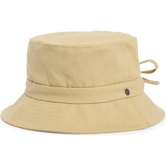 Vince Adjustable Tie Cotton Canvas Bucket Hat in Maiz at Nordstrom, Size Large