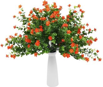 OEM Plantas Artificiales Resistentes A Los Rayos Uv, 8 Ramas De Pl&aacute;stico, Maceta Colgante Verde Artificial, Adecuada Para Cocinas, Hogares, Bodas, Oficina