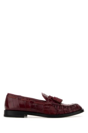 Fratelli Rossetti Tiziano Red Leather Loafers