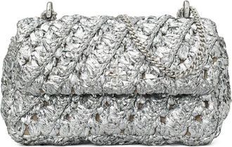 Tory Burch Kira Woven Mini Flap Bag Crossbody Bag