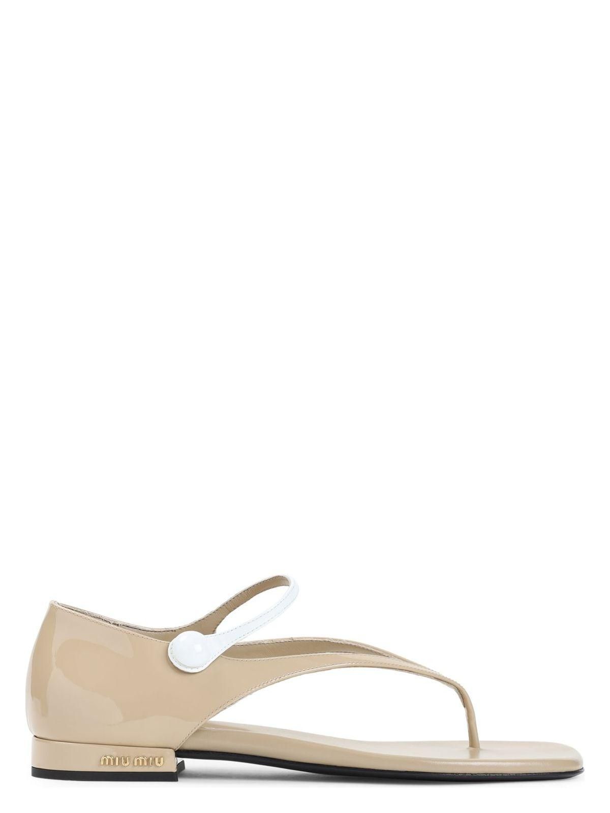 サンダル・ミュール MIU MIIU 5XX640_88T_F0466 NAPPA LEATHER SLIDES Miu Miu Matelassé nappa leather slides for Women - Green in