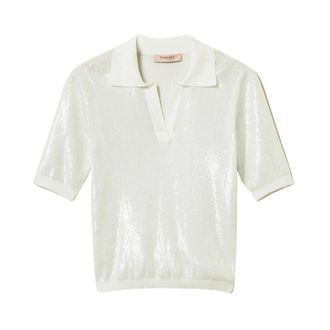 Twinset Twin-set T-shirt - female - Twinset - Polo Shirts - Blue - XL - Tops