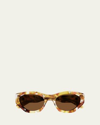 Chlo&eacute; Logo Acetate Cat-Eye Sunglasses