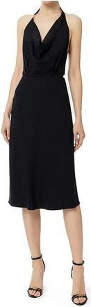Elisabetta Franchi Midi Jacquard Jurk - Dames - Feestkleedjes - Zwart - S - Kleedjes
